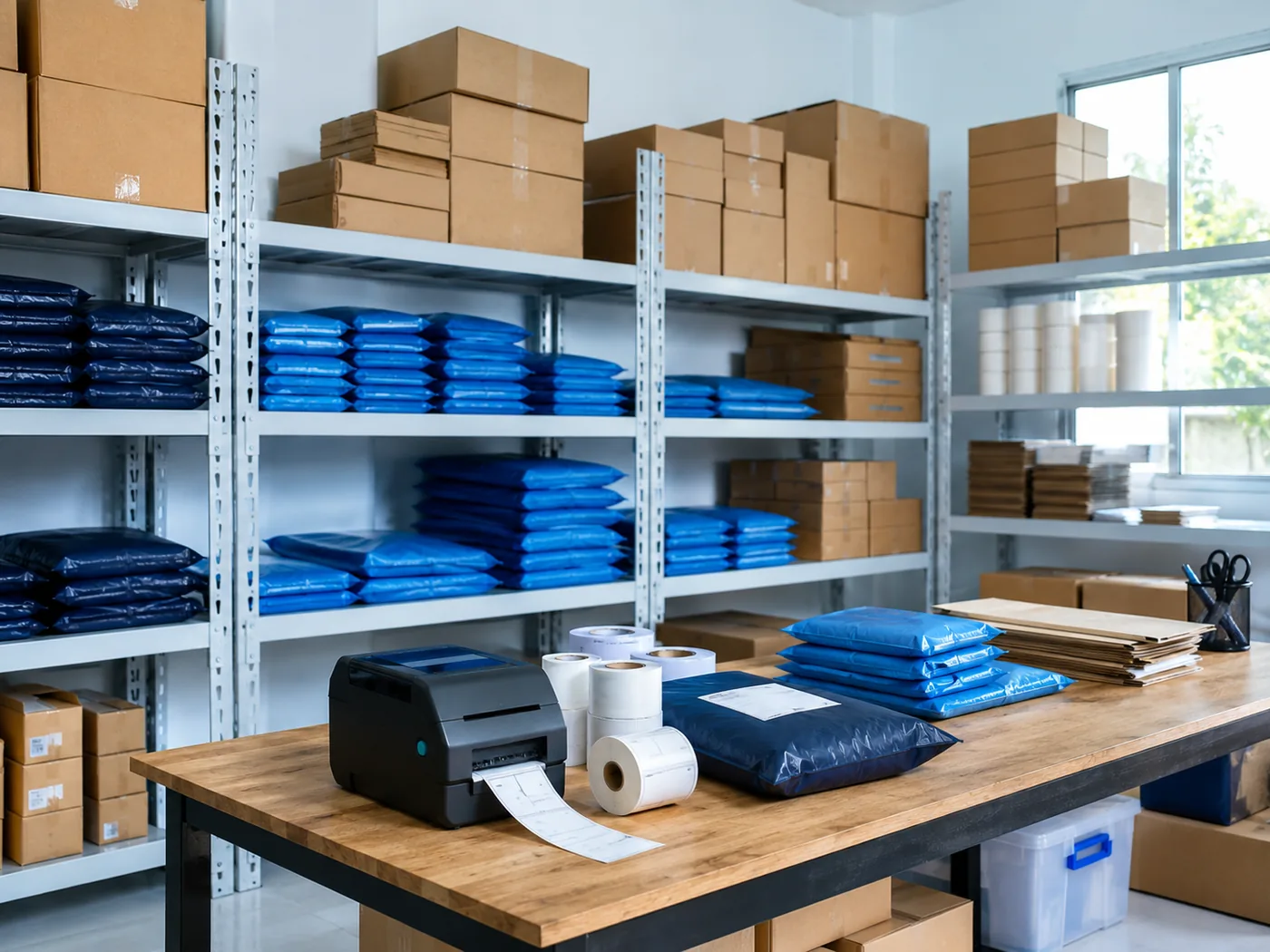 RV Packaging warehouse and e-commerce packaging supplies in Surat, Gujarat